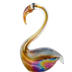 Light en Living Ornament 13x8x20 cm SWAN glas bruin+crème