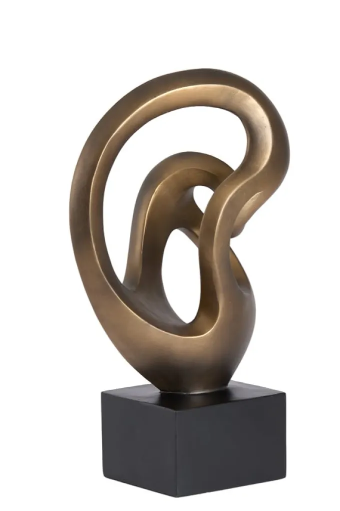 Light en Living Ornament 25x16,5x42,5 cm FELICIA antiek brons + zwart