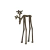 Light en Living Ornament 15x6x25 cm DEER mat bruin-brons