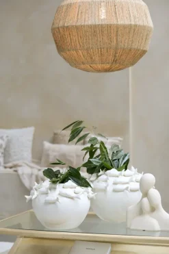 Light en Living Ornament 28x13x29 cm SOLINE keramiek mat creme