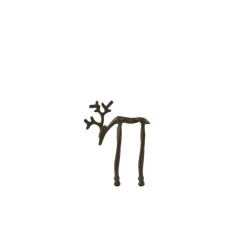 Light en Living Ornament 15x6x20 cm DEER mat bruin-brons