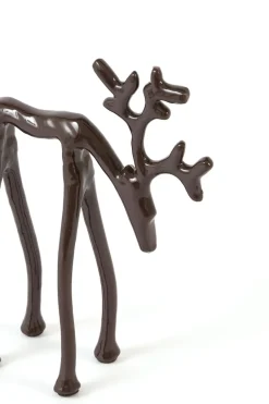 Light en Living Ornament 15x6x20 cm DEER glans aubergine