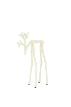 Light en Living Ornament 15x6x25 cm DEER mat crème