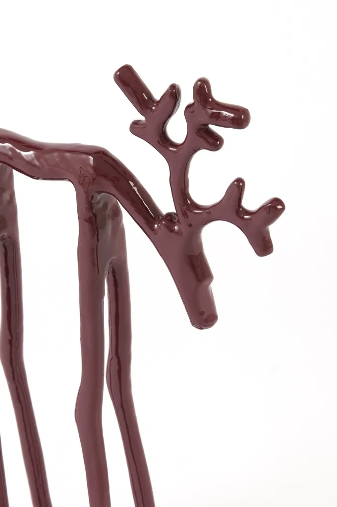Light en Living Ornament 15x6x25 cm DEER glans bordeaux