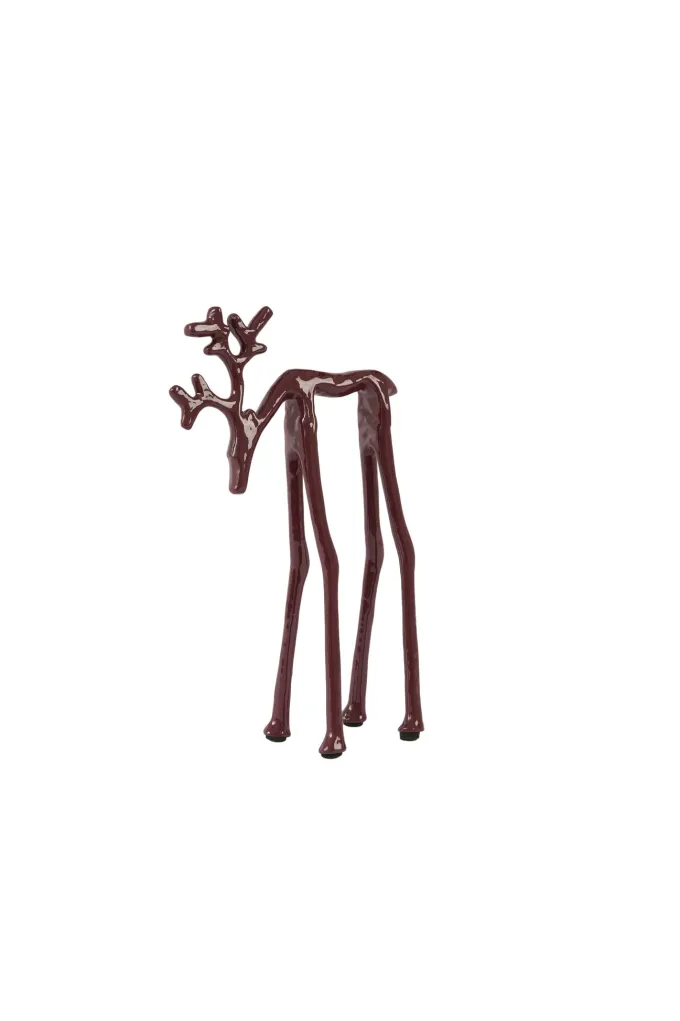 Light en Living Ornament 15x6x25 cm DEER glans bordeaux