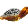 Light en Living Ornament 15,5x14,5x7 cm TURTLE glas amber+wit-zwart