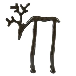 Light en Living Ornament 15x6x20 cm DEER glans bruin-brons