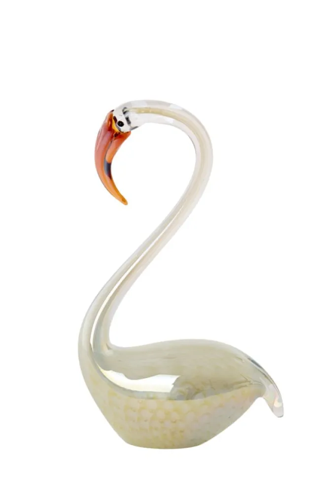 Light en Living Ornament 17x9,5x29 cm SWAN glas crème