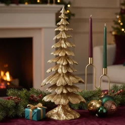 Light en Living Ornament 20,5x14x51 cm TREE goud
