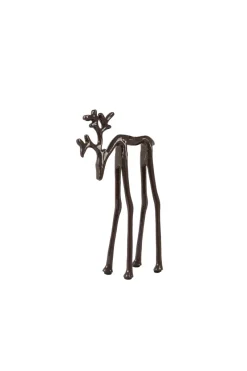 Light en Living Ornament 15x6x25 cm DEER glans aubergine