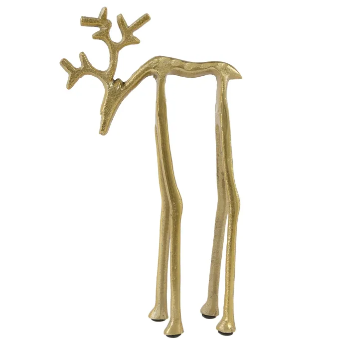 Light en Living Ornament 15x6x25 cm DEER goud