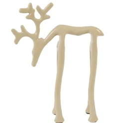 Light en Living Ornament 15x6x20 cm DEER glans zand