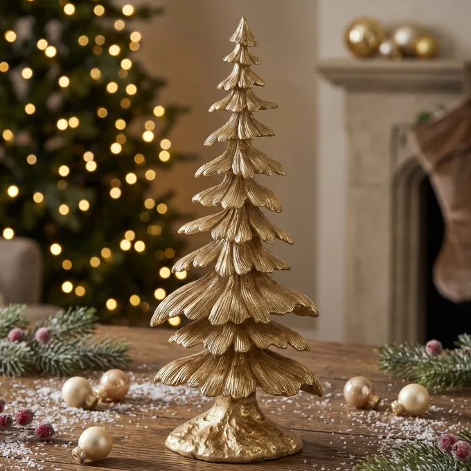 Light en Living Ornament 17,5x11,5x42 cm TREE goud