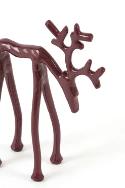 Light en Living Ornament 15x6x20 cm DEER glans bordeaux