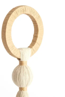 Light en Living Ornament YAVIZA Ø11x47 cm - Crème & Raffia Naturel