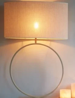 Light en Living Ovale Lampenkap BRESKA in Parelwit - Stijlvol design in diverse maten