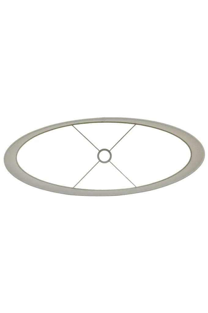 Light en Living Ovale Lampenkap BRESKA in Parelwit - Stijlvol design in diverse maten