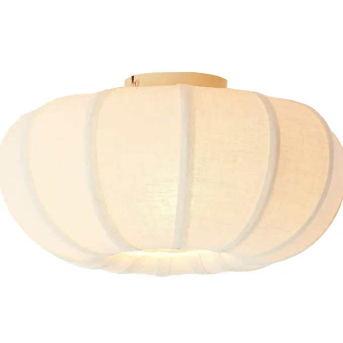 Light en Living Plafondlamp Ø50x24,5 cm ZOSIA linnen Crème