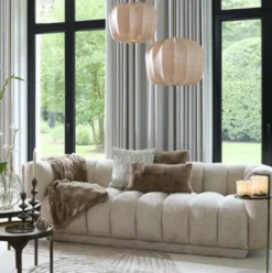 Light en Living Plaid 170x130 cm COMBARRO lichtbruin