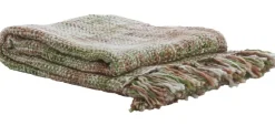 Light en Living Plaid 170x130 cm FUENTA groen+koraal