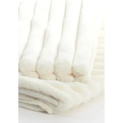 Light en Living Plaid 170x130 cm VAJEN crème