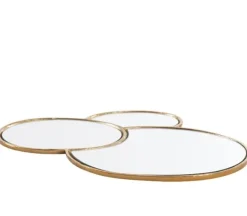 Light en Living Plateau DALENA glas goud - 2 maten