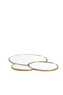Light en Living Plateau DALENA glas goud - 2 maten