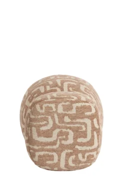 Light en Living Poef Ø40x46 cm LEYLA terra+beige