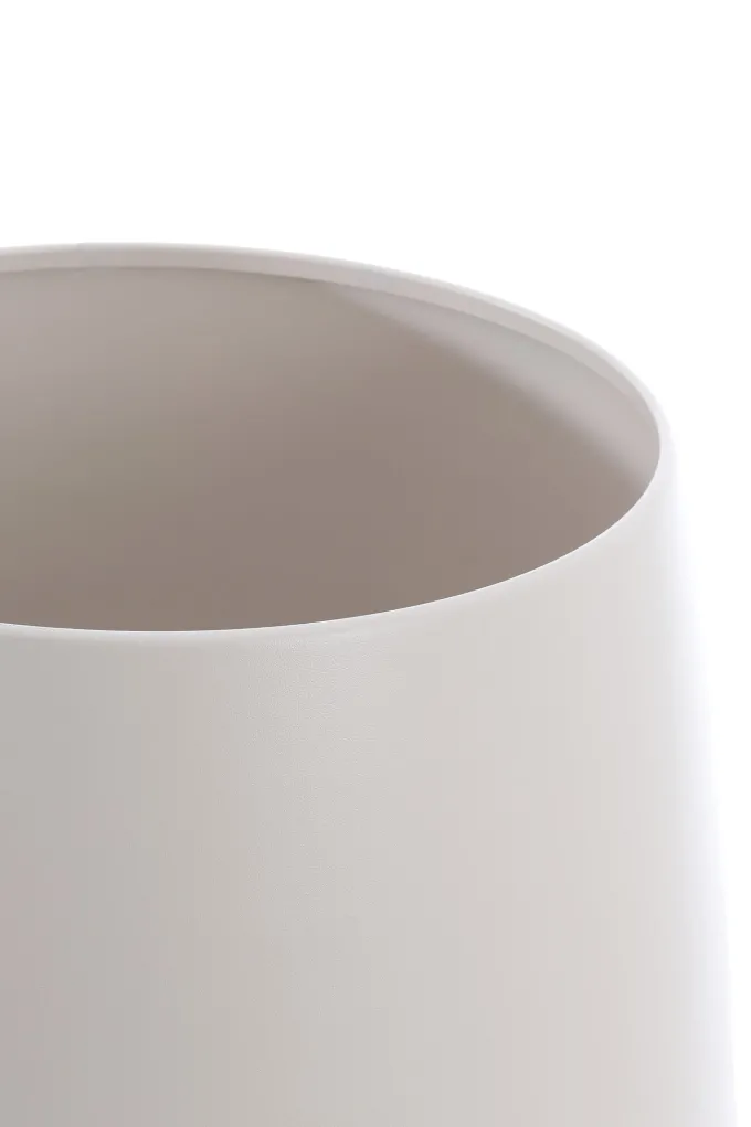 Light en Living Pot deco op voet Ø44x53 cm KARUNA hout+mat crème