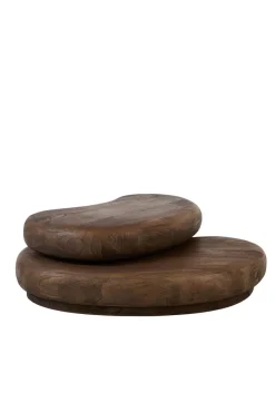 Light en Living Salontafel 99x60x32 cm PAYU mango hout mat donker bruin