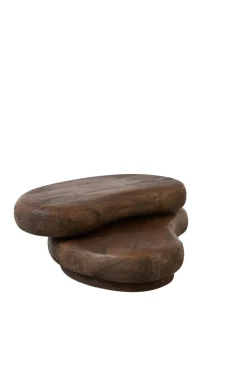 Light en Living Salontafel 99x60x32 cm PAYU mango hout mat donker bruin