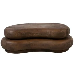 Light en Living Salontafel 99x60x32 cm PAYU mango hout mat donker bruin