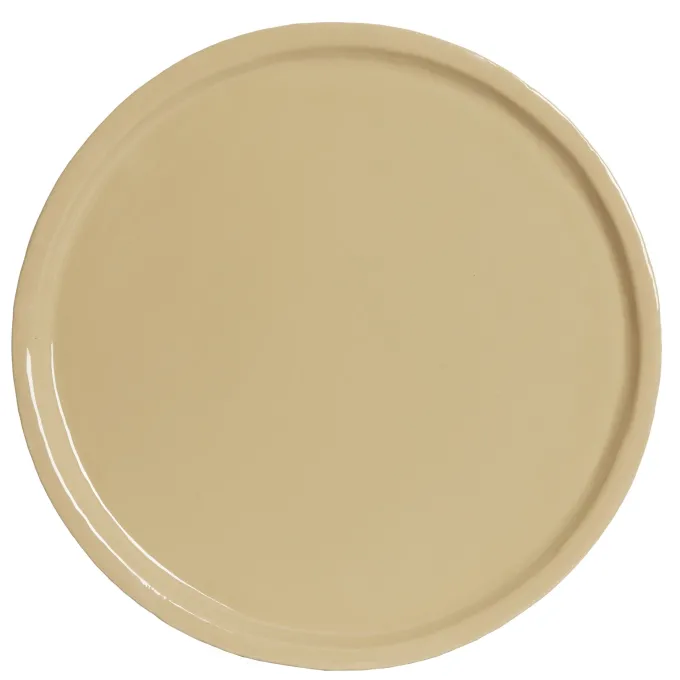 Light en Living Schaal ADA Ø42x5 cm – Glanzend Zandkleurig Keramiek | Light & Living