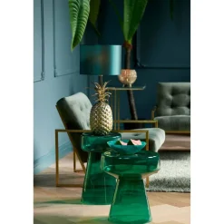 Light en Living Schaal Ø26x7,5 cm BINANGA petrol+emerald