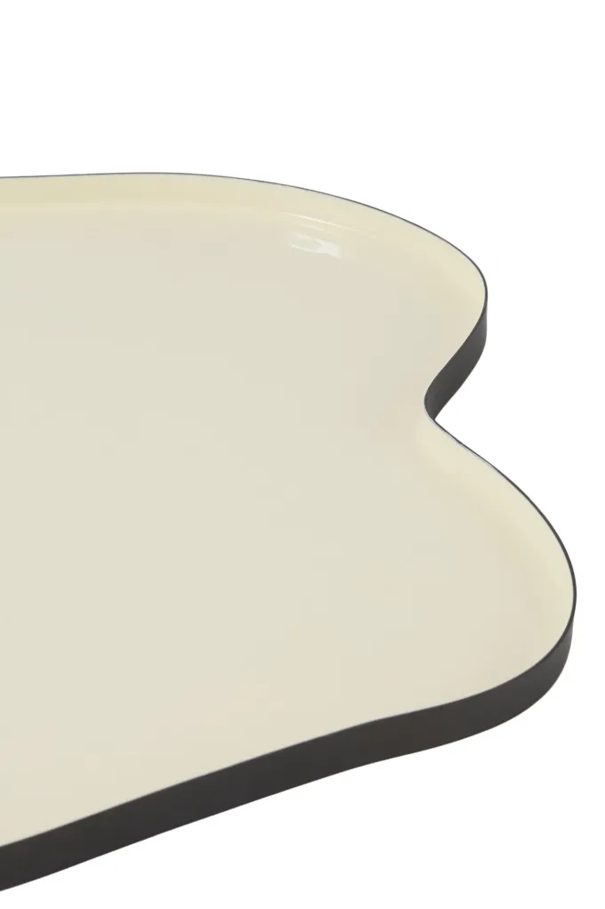 Light en Living Schaal Ø50x2 cm PEDRIO glans crème+mat bruin-brons