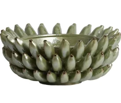 Light en Living Schaal Ø34x15 cm ZITA keramiek groen parelmoer