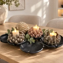 Light en Living Schaal 47x27x6,5 cm BABINE mat zwart