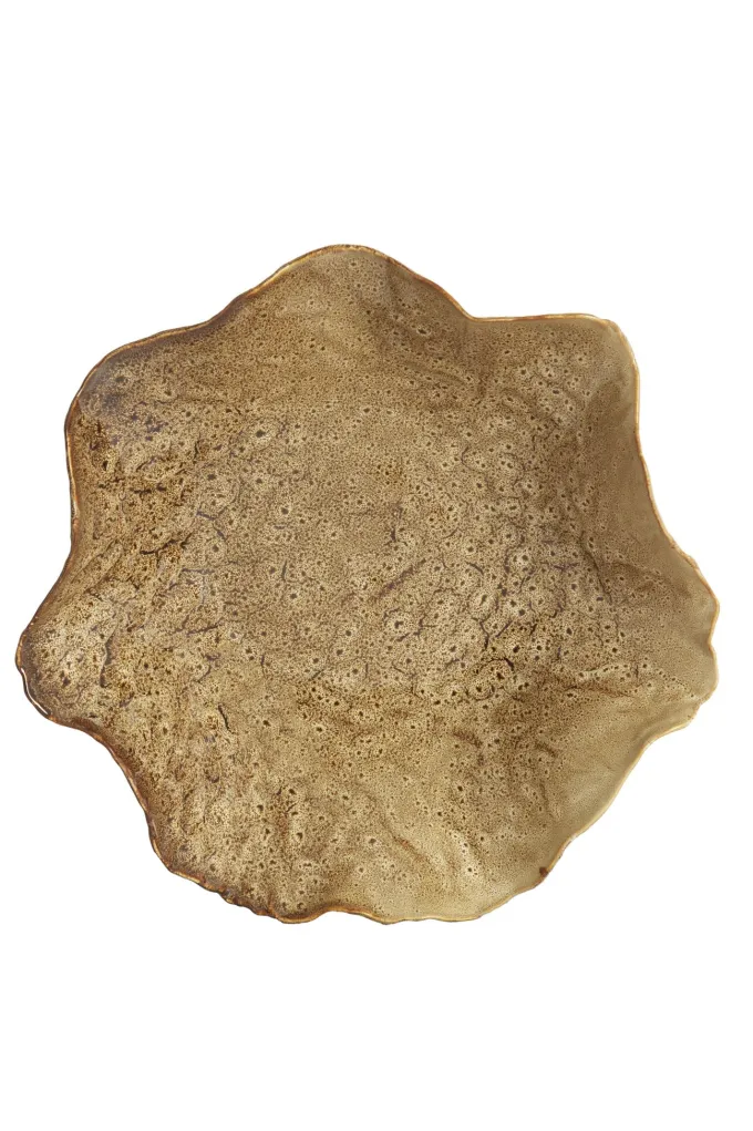 Light en Living Schaal 34x31x11 cm BANDA keramiek bruin