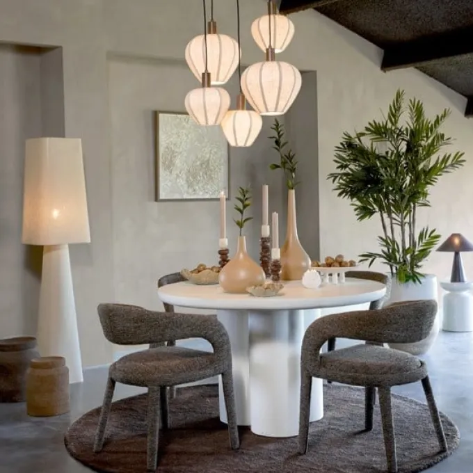 Light en Living Schaal 34x31x11 cm BANDA keramiek bruin
