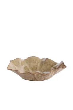Light en Living Schaal 21,5x18,5x6,5 cm BANDA keramiek bruin