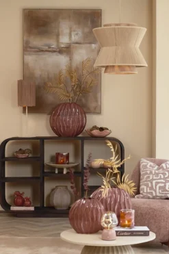 Light en Living Schaal 34x31x11 cm BANDA keramiek roze