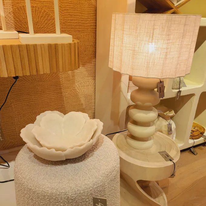 Light en Living Schaal 20,5X19,5X7,5 cm FRESIA creme