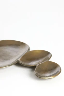 Light en Living Schaal 61x19x2 cm NICOSIA antiek brons