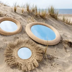Light en Living Spiegel Ø71 cm PIEDRE rotan naturel - Light & Living