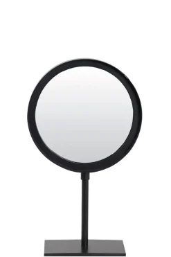 Light en Living Spiegel rond 20x10x35 cm LURI mat zwart