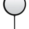 Light en Living Spiegel rond 25x10x45 cm LURI mat zwart