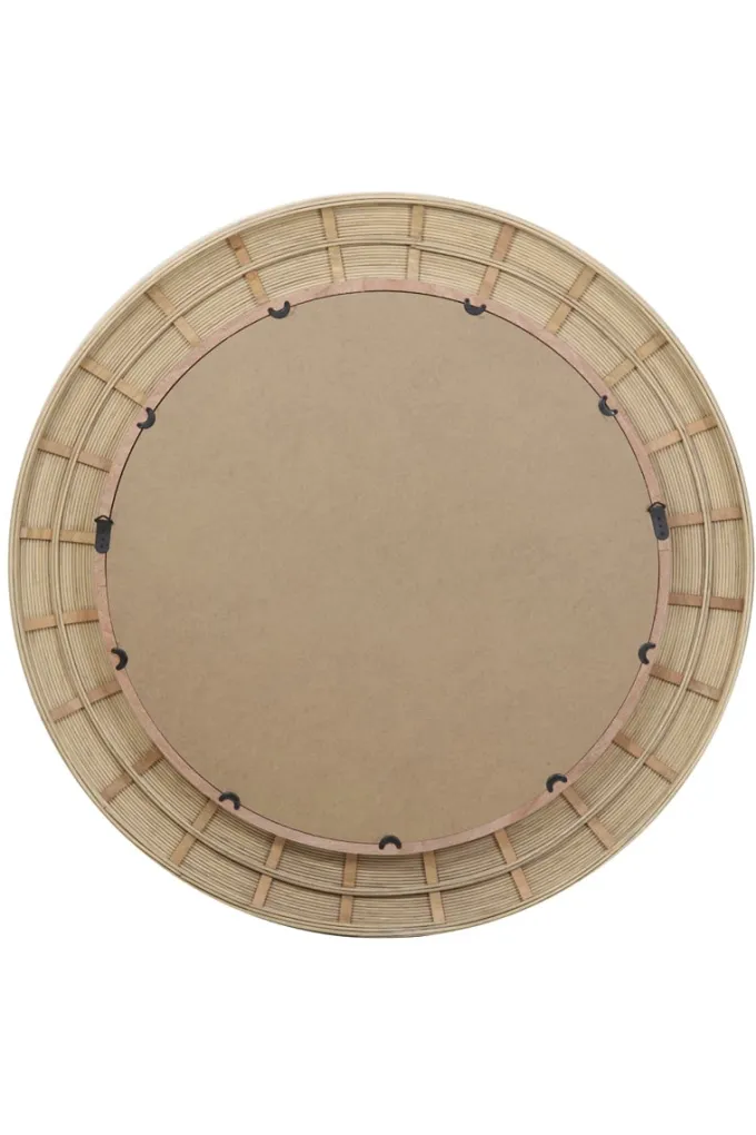Light en Living Spiegel Ø109,5x4,5 cm PIEDRE rotan naturel