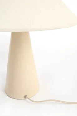 Light en Living Tafellamp E14 Ø40x44,5 cm DOLORE zand+linnen naturel