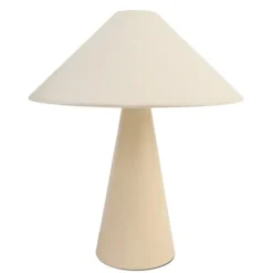 Light en Living Tafellamp E14 Ø40x44,5 cm DOLORE zand+linnen naturel