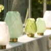 Light en Living Tafellamp Ginny LED op batterij mintgroen goud 19,5 cm